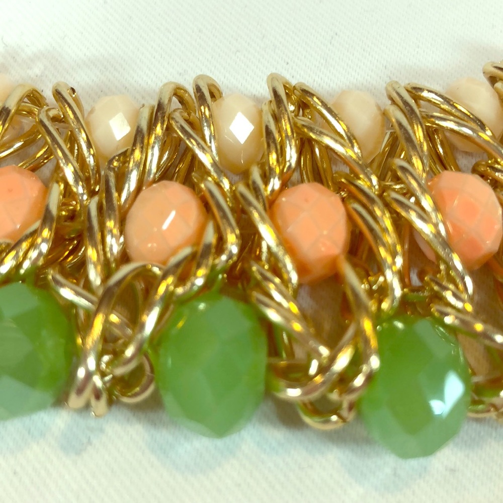 18” Ann Taylor crystal bead statement necklace